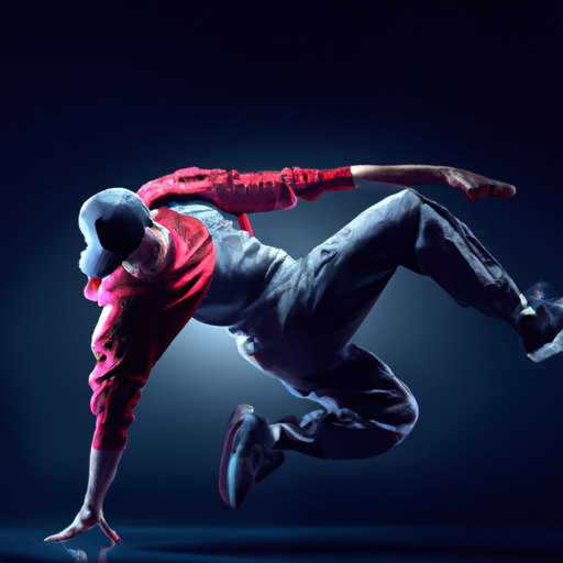תמונה של רקדן מקצועי מבצע תנועות ריקוד היפ הופ