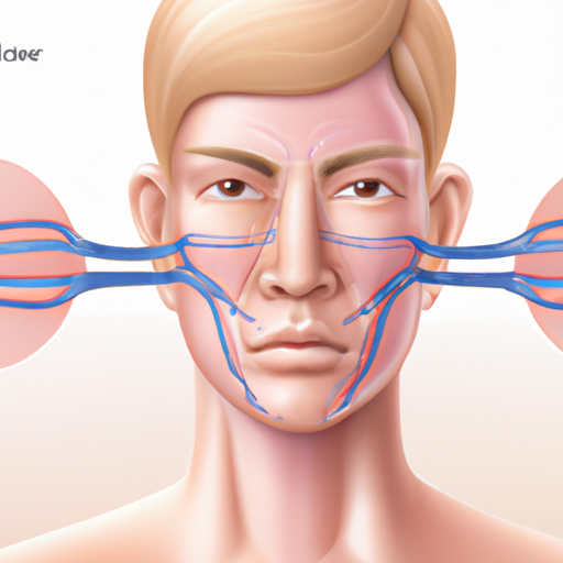 המחשה של שרירי הפנים כדי להראות כיצד פועל הבוטוקס.