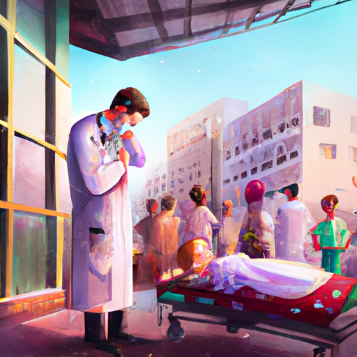 איור של קלינאי המעניק טיפול רפואי בתל אביב